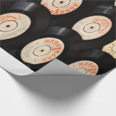 Vinyl-Platten Hintergrund Geschenkpapier (Ecke)