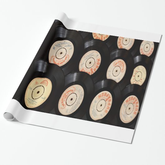 Vinyl-Platten Hintergrund Geschenkpapier (Ungerollt)