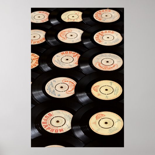Vinyl-Platten Hintergrund Poster (Vorne)