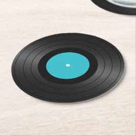 Vinyl Platten Images Round Paper Untersetzer