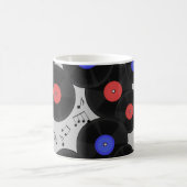 Vinyl-Platten: Muster der Musiknote Kaffeetasse (Mittel)