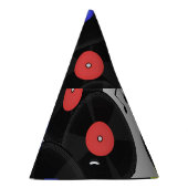 Vinyl-Platten: Muster der Musiknote Partyhütchen (Rechts)