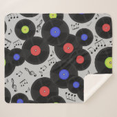 Vinyl-Platten: Muster der Musiknote Sherpadecke (Vorderseite (Horizontal))