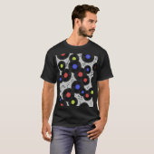 Vinyl-Platten: Muster der Musiknote T-Shirt (Vorne ganz)