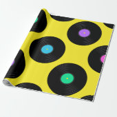 Vinyl-Platten-Muster Geschenkpapier (Ungerollt)