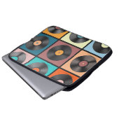 Vinyl-Platten: Retro-LP-Set. Laptopschutzhülle (Vorne Knopf)