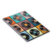 Vinyl-Platten: Retro-LP-Set. Notizblock (Rechte Seite)