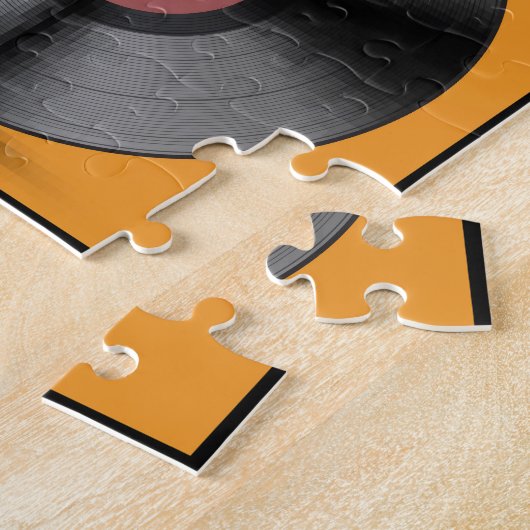 Vinyl-Platten: Retro-LP-Set. Puzzle (Seite)