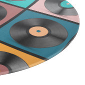 Vinyl-Platten: Retro-LP-Set. Schneidebrett (Ecke)