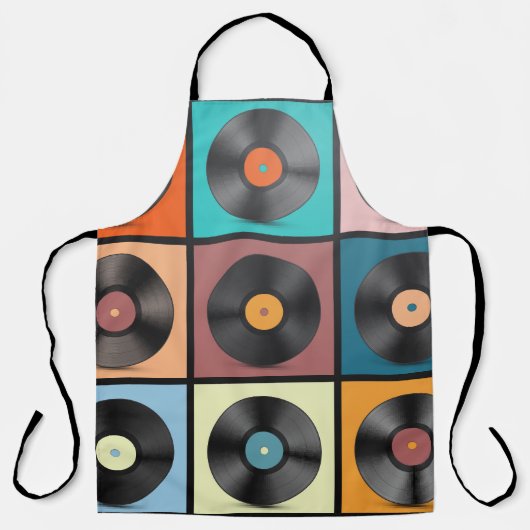Vinyl-Platten: Retro-LP-Set. Schürze (Vorderseite)