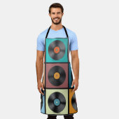 Vinyl-Platten: Retro-LP-Set. Schürze (Getragen)