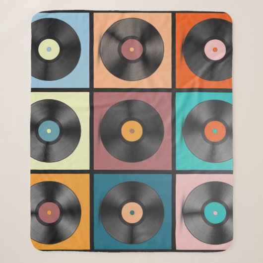 Vinyl-Platten: Retro-LP-Set. Sherpadecke (Vorderseite)