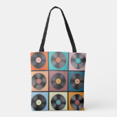 Vinyl-Platten: Retro-LP-Set. Tasche (Rückseite)
