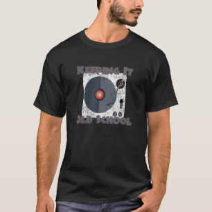 Vinyl Platten Sammlung Retro Vintag Behalten T-Shirt