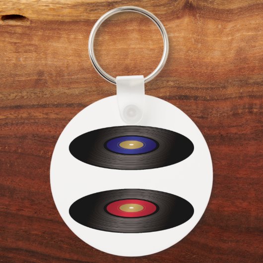 Vinyl Platten Schlüsselanhänger (Rückseite)