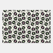 Vinyl Platten und Musiknoten Muster Geschenkpapier Set (Vorderseite 3)