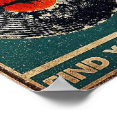 Vinyl Platten verlieren Ihren Geist finden Sie Ihr Poster (Ecke)