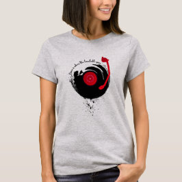 Vinyl Platten Zuhause ist, wo sich die Turntable d T-Shirt