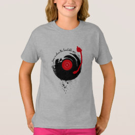 Vinyl Platten Zuhause ist, wo sich die Turntable d T-Shirt