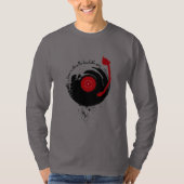 Vinyl Platten Zuhause ist, wo sich die Turntable d T-Shirt (Vorderseite)