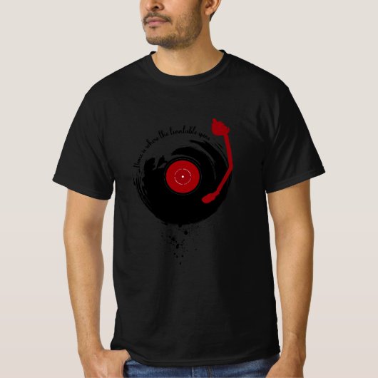Vinyl Platten Zuhause ist, wo sich die Turntable d T-Shirt (Vorderseite)