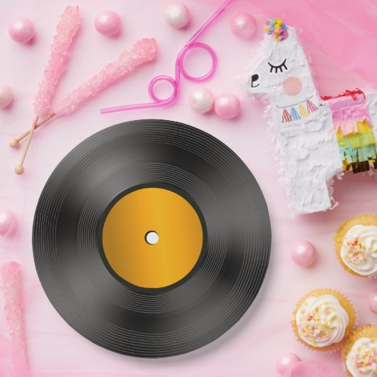 Vinyl-Plattenpapier-Teller Pappteller (Party)