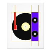 Vinyl Player Fotodruck (Vorne)