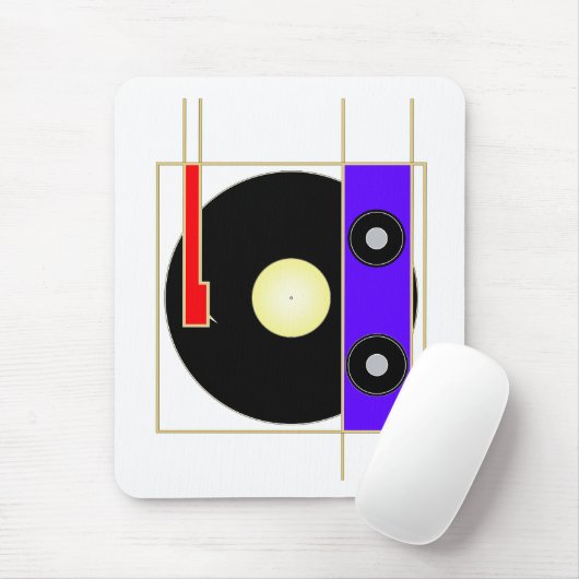 Vinyl Player Mousepad (Mit Mouse)