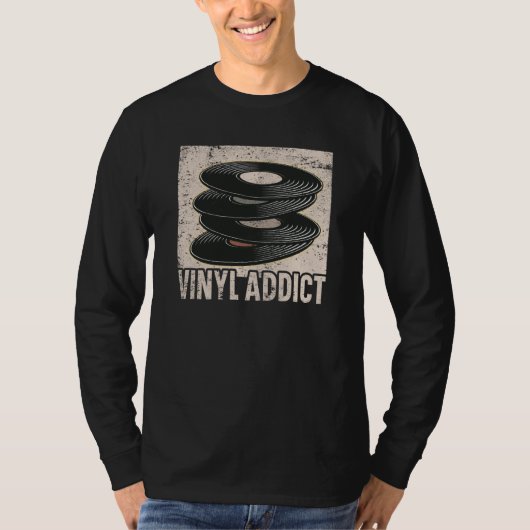 Vinyl-Player Schallplatten-Player Musik T-Shirt (Vorderseite)