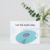 Vinyl Post Postkarte (Stehend Vorderseite)