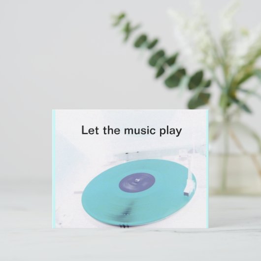 Vinyl Post Postkarte (Stehend Vorderseite)