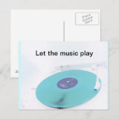 Vinyl Post Postkarte (Vorne/Hinten)