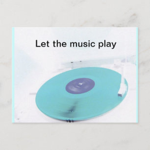 Vinyl Post Postkarte