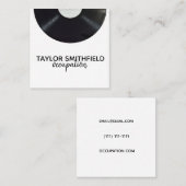 Vinyl Quadratische Visitenkarte (Vorne/Hinten)