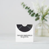 Vinyl Quadratische Visitenkarte (Stehend Vorderseite)