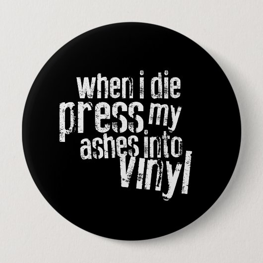 Vinyl Quote Button (Vorderseite)