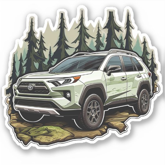 Vinyl Rav 4 Aufkleber (Vorderseite)