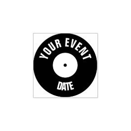 Vinyl reccord Hand Briefmarke Gummistempel
