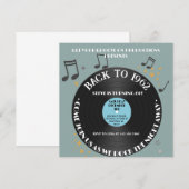 Vinyl Record 60. Geburtstagsparty Einladung (Vorne/Hinten)