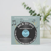 Vinyl Record 60. Geburtstagsparty Einladung (Stehend Vorderseite)