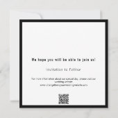 Vinyl Record Album Cover Foto Save the Date Einladung (Rückseite)