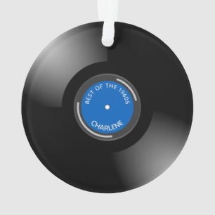 Vinyl Record Album Design Akronylic Ornament