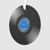 Vinyl Record Album Design Akronylic Ornament (Vorderseite)