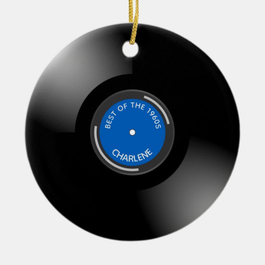 Vinyl Record Album Design Keramik Ornament (Vorne)