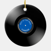 Vinyl Record Album Design Keramik Ornament (Hinten)