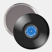 Vinyl Record Album Design Magnet (Vorderseite/Rückseite)