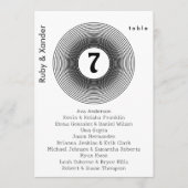 Vinyl Record Album Einzeltisch Sitzkarte Einladung (Vorderseite)