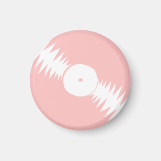 Vinyl Record Album | Pink Girly Groovy 70er Retro Magnet