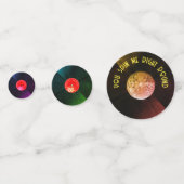 Vinyl Record and Disco Balls - Disco Fieber Konfetti (Rückseiten)