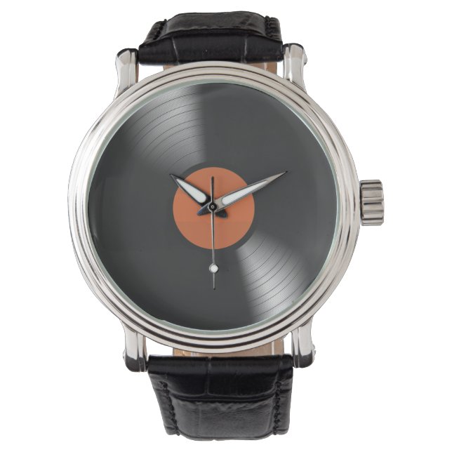Vinyl Record Armbanduhr (Vorderseite)